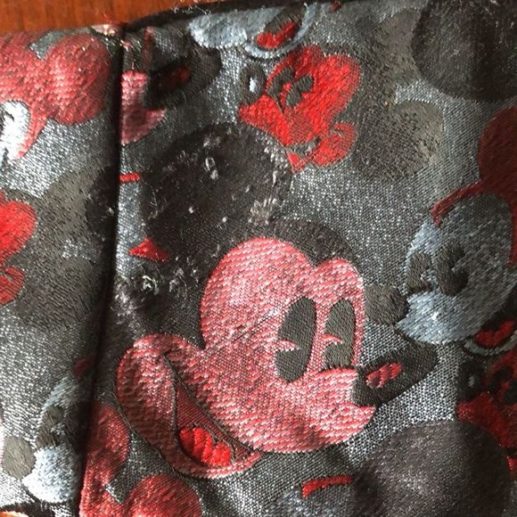 Balancine Presents Tie Works Disney Cummerbund Black, grey, and red Mickey Mouse - Picture 7 of 13